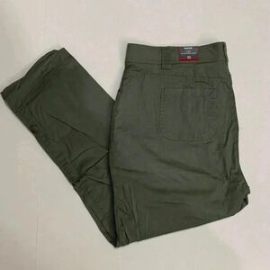 Women's Avenue Green Twill Convertible Pants Sz‎ 18